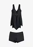 Lange tankini met brede schouderbandjes (2-dlg. set), bonprix