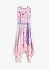 Chiffon jurk met een puntvormige zoom en striklint, bonprix