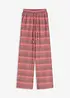 Zachte jersey broek in gehaakte look, bonprix