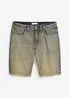 Dirty washed jeans bermuda, regular fit, bonprix