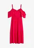 Jurk met volants van gestructureerde viscose, bonprix