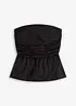 Strapless blousetop met peplum, bonprix