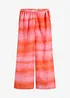 Wijde broek met batikprint, bonprix