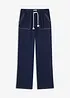 Lichte twill broek met een koord en naden in een contrastkleur, bonprix