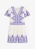 Jumpsuit met linnen, bonprix
