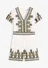 Jumpsuit met linnen, bonprix