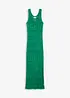 Maxi jurk in gehaakte look, bonprix