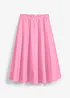 Midi rok in een elastische katoenmix, bonprix