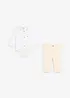 Body overhemd en chino (2-dlg. set) van puur katoen, bonprix