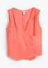 Linnen blousetop in wikkellook, bonprix