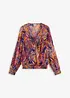 Gedessineerde blouse van chiffon, bonprix