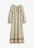 Gedessineerde kaftan jurk van vloeiende viscose, bonprix