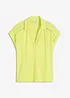 Poloshirt van viscose met kanten inzetstuk, bonprix