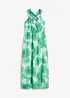 Chiffon jurk met bandjes en decoratieve accessoires, bonprix