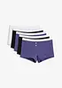 Dames boxer (set van 5) met biologisch katoen, bonprix