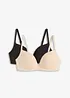 Push up bh zonder beugels met katoen (set van 2), bonprix
