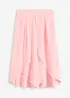 Midi rok met ruches, bonprix
