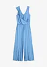 Jersey jumpsuit met volants, bonprix