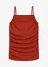 Spaghetti top met plooitjes, bonprix