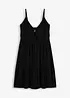 Jurk met spaghettibandjes en knoopdetail, bonprix