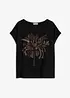 Katoenen shirt met studs applicatie, bonprix