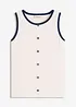 Jersey tanktop met contrasterende boorden, bonprix