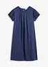 Jaquard jurk met elegante plooien, bonprix