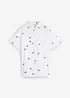 Blouse van mousseline met korte mouwen, bonprix