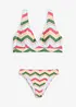 Bralette bikini met V-hals (2-dlg. set), bonprix