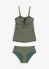 Tankini met gouddraad (2-dlg. set), bonprix
