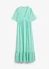 Maxi jurk met strokenrok van soepele viscose, bonprix