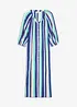 Gestreepte kaftan jurk van gestructureerde viscose, bonprix
