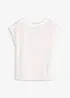 Shirt met passen van satijn, bonprix