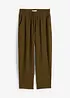 Wijde jersey broek van crêpe, cropped, bonprix