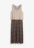 Maxi shirtjurk in layerlook van viscose, bonprix