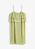 Jersey jurk met plissé, bonprix