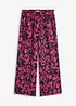 Gedessineerde Marlene broek van soepele viscose, bonprix