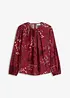 Gedessineerde blouse van viscose, bonprix