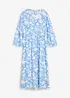 Midi jurk van soepele viscose, bonprix