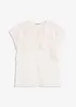 Blouse van chiffon met volants, bonprix