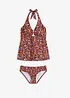 Halternek tankini (2-dlg. set) met ringdetail, bonprix