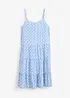Jurk met spaghettibandjes van soepele viscose, bonprix