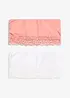 Bandeau bh (set van 2) met biologisch katoen, bonprix