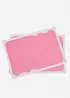 Placemats met geborduurde rand (set van 2), bonprix
