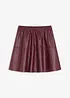 Korte imitatieleren rok, bonprix