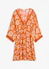 Tuniekjurk met kant van gestructureerde viscose, bonprix