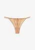 Tanga string van glanzend materiaal, bonprix