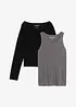 Top en longsleeve  van jersey (2-dlg. set), bonprix