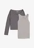Top en longsleeve  van jersey (2-dlg. set), bonprix