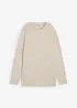 Lange sweater in een gebreide look, bonprix